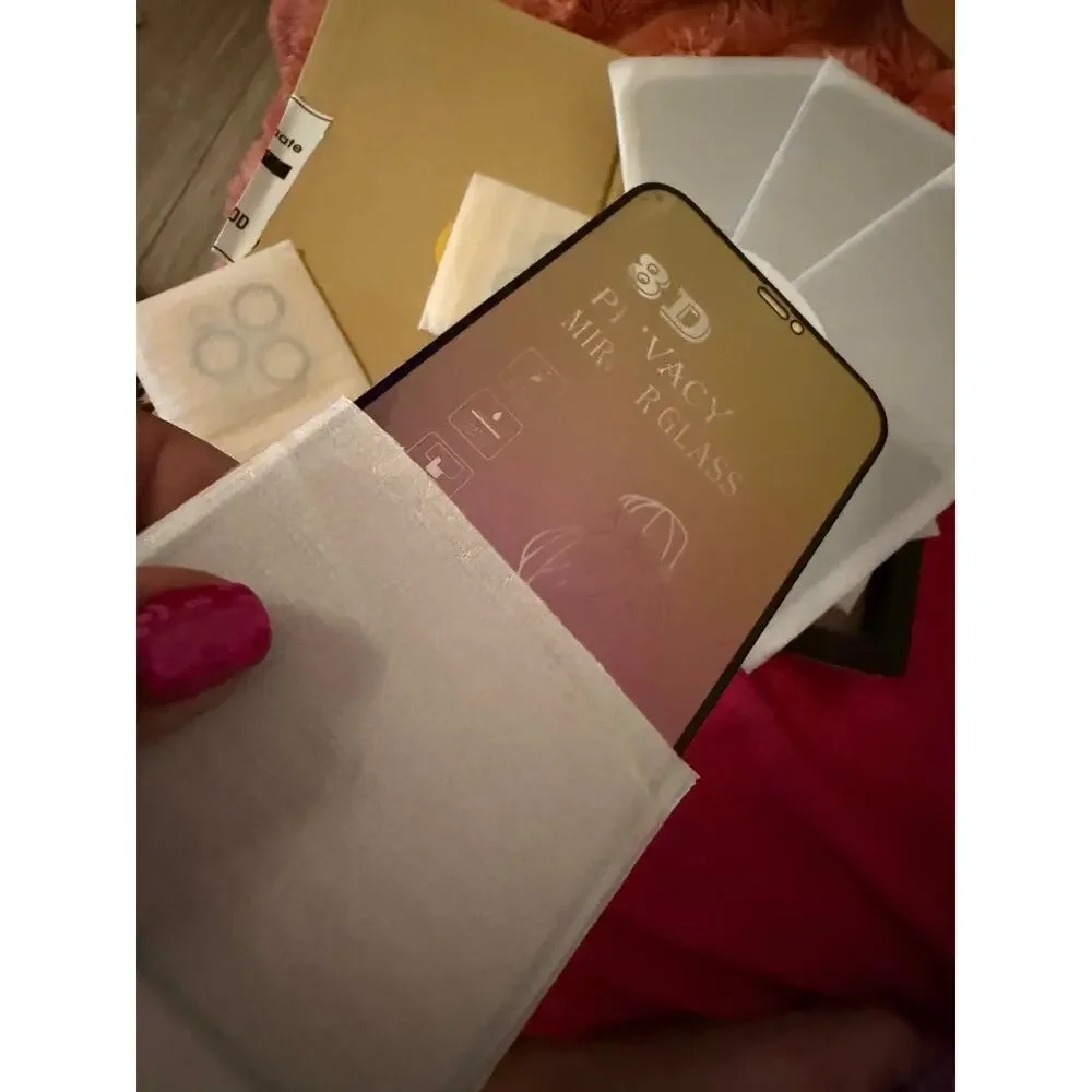 tempered privacy screen bundle - iphone 12 pro max